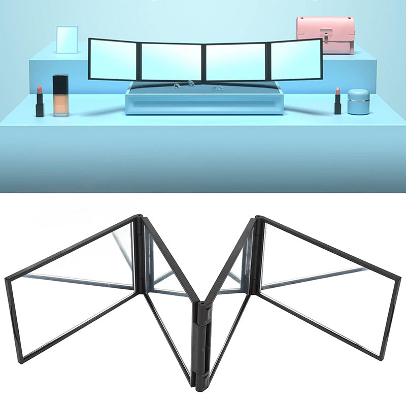 Многоъгълно сгъваемо огледало за самостоятелно оформяне - Наличен изглед отзад