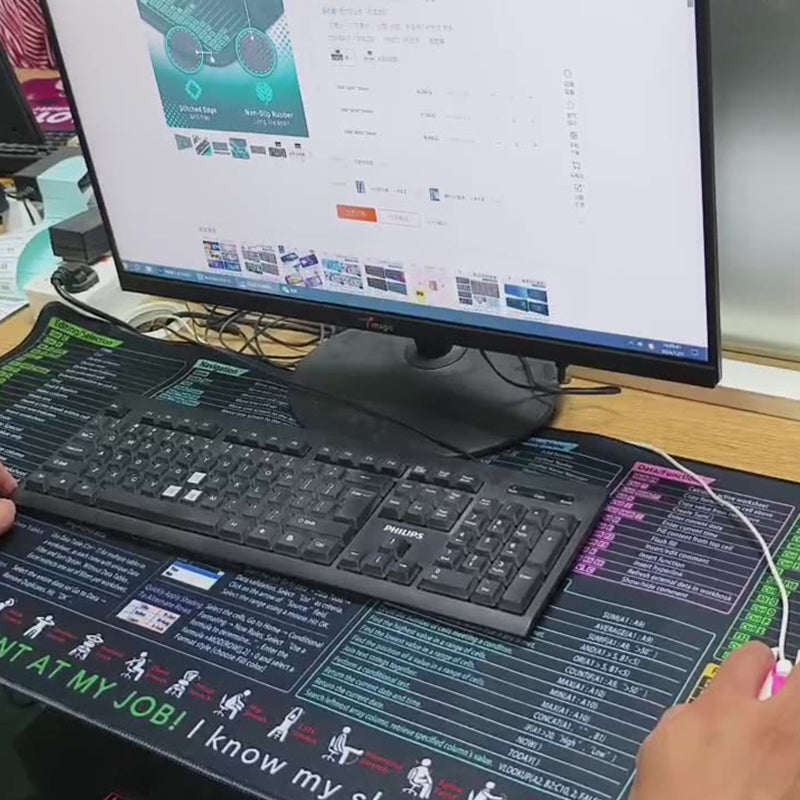 🔥 Устойчива на петна, неплъзгаща се подложка за бюро за офиси 🧠💻