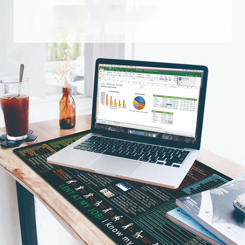 🔥 Устойчива на петна, неплъзгаща се подложка за бюро за офиси 🧠💻