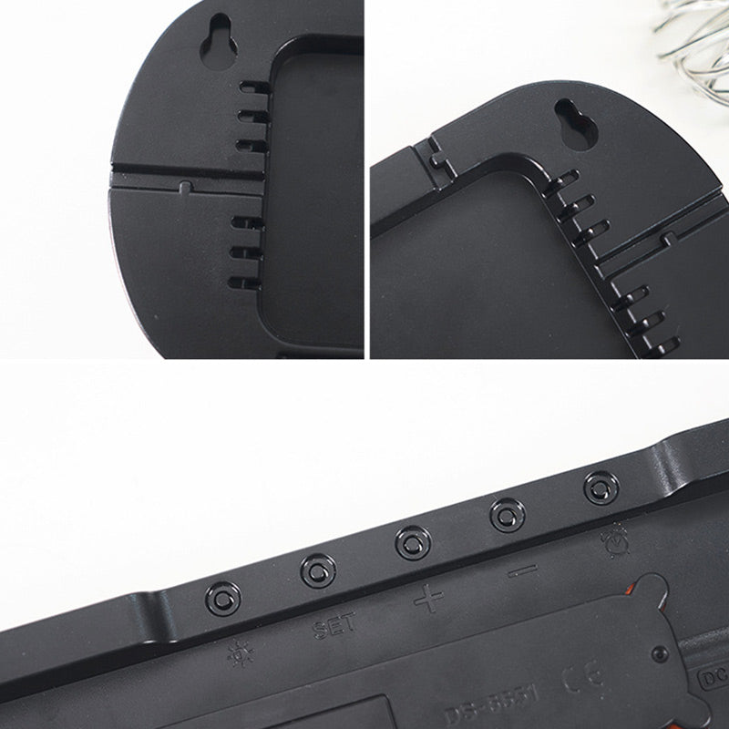 🔢 Модерен стенен часовник с огромни цифри | LED дисплей, видим дори от разстояние – идеален за офис и дом!