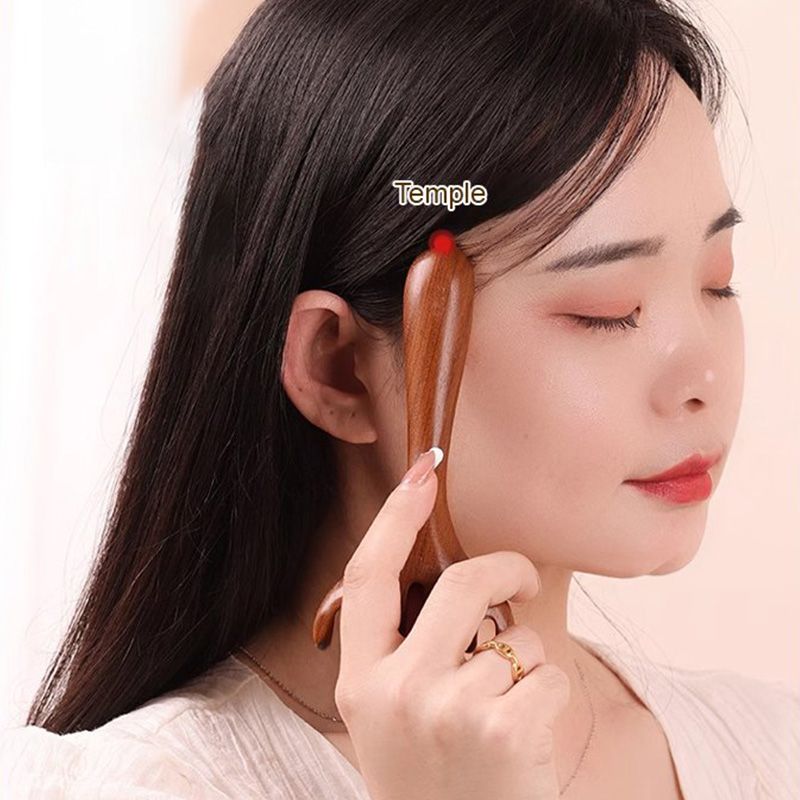 Гребен за масаж на меридианите с шест нокътя