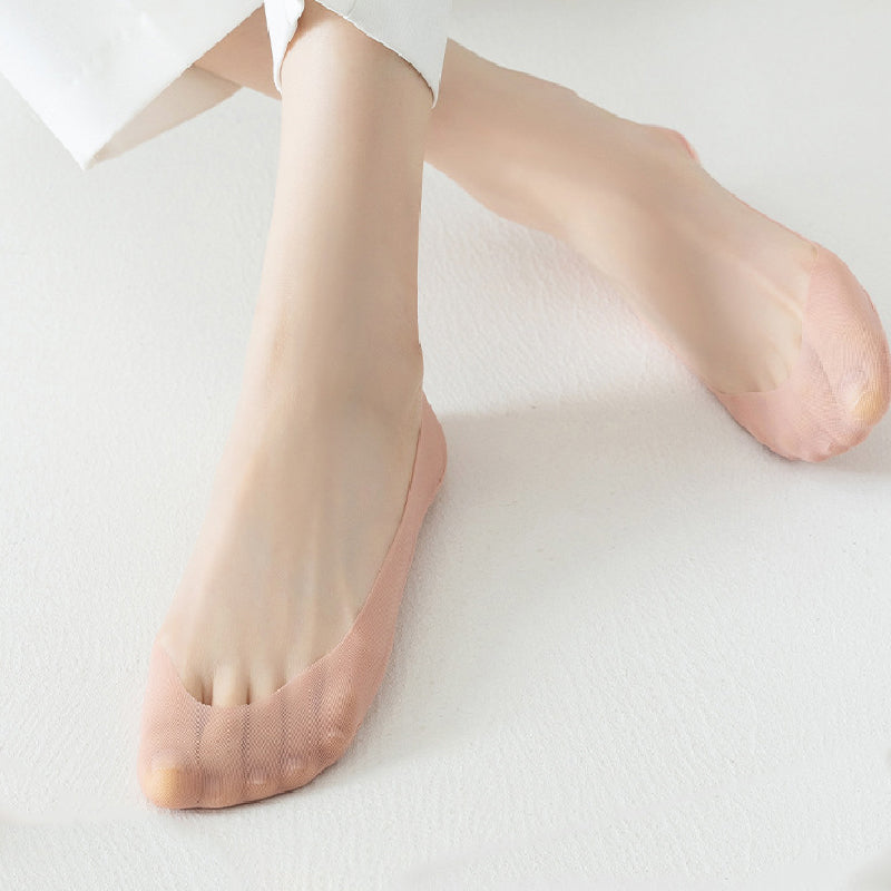 🔥Лятна разпродажба 🔥 Дамски прозрачни мрежести чорапи с ниско деколте и невидима мрежа