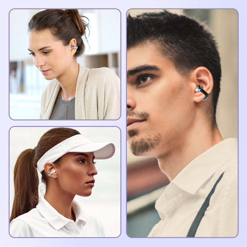 🎧Ултралека Bluetooth слушалка с щипка за ухо