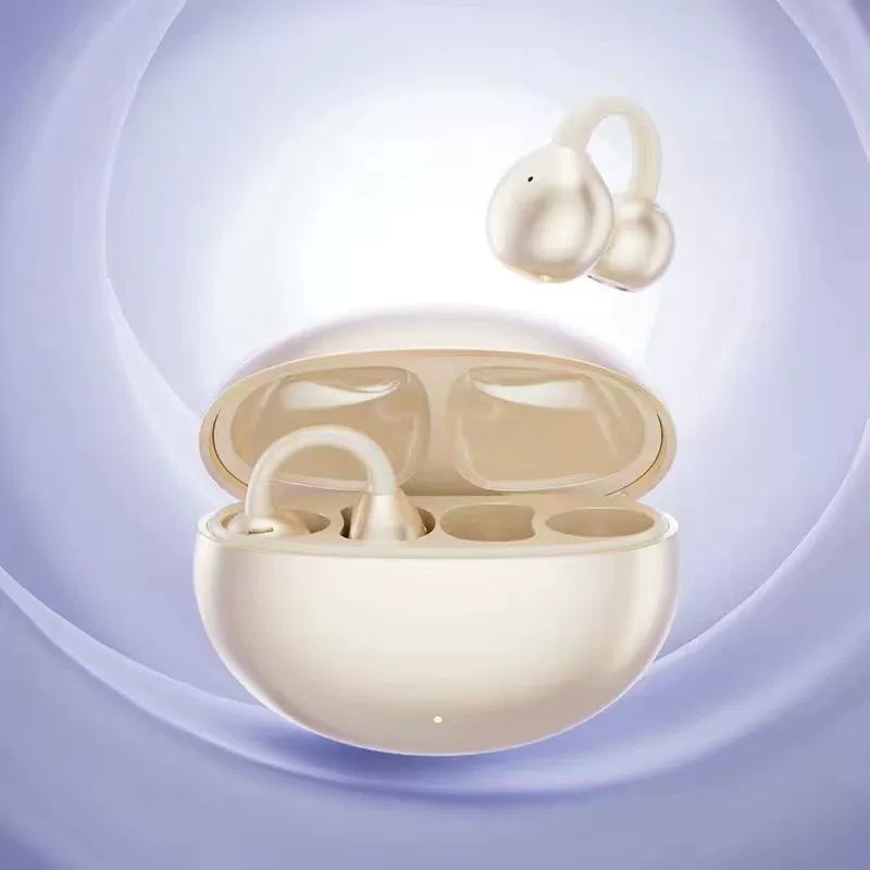 🎧Ултралека Bluetooth слушалка с щипка за ухо