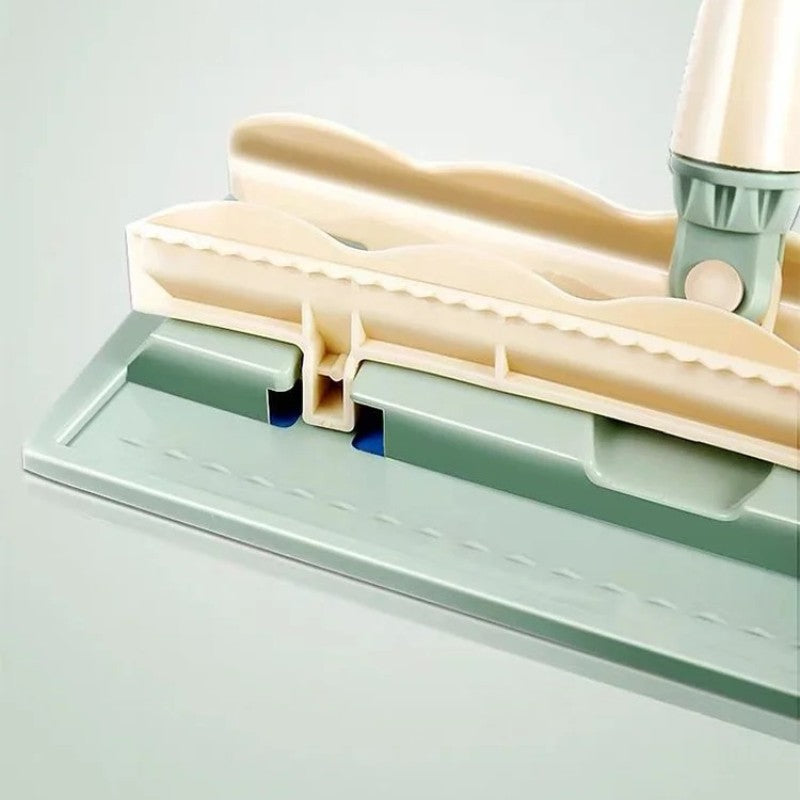 Голям плосък моп с пръчка от неръждаема стомана