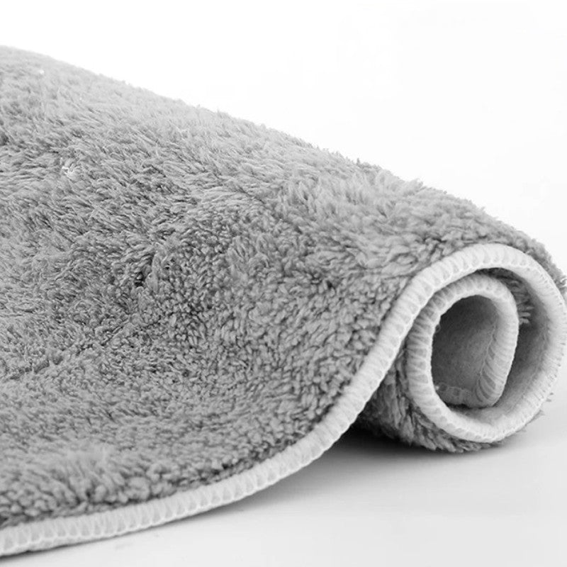 Голям плосък моп с пръчка от неръждаема стомана