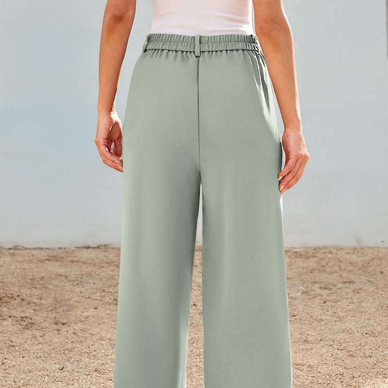 🌸Női magas derekú, egyenes szárú nadrág👖