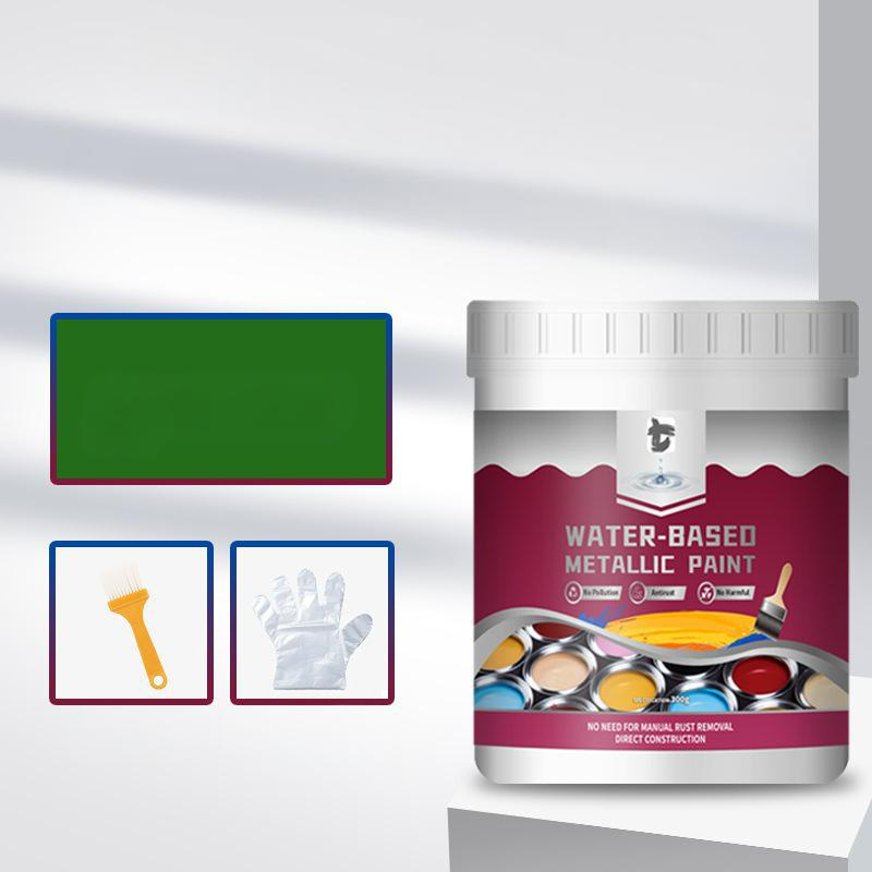 ⏳Специално за ограничено време⏰Метална боя за преобразуване на ръжда – Един слой спира ръждата, без шлайфане, без изпарения. Изсъхва до гладък метален финиш. Идеална за градински инструменти и порти. 🔨🛡️
