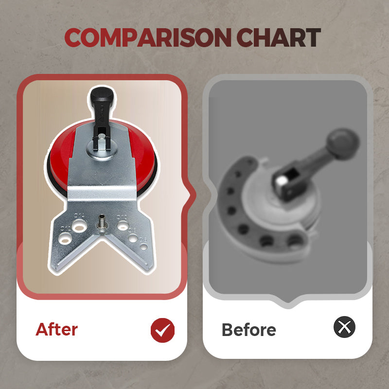 Локатор за пробиване на отвори за плочки и стъкло
