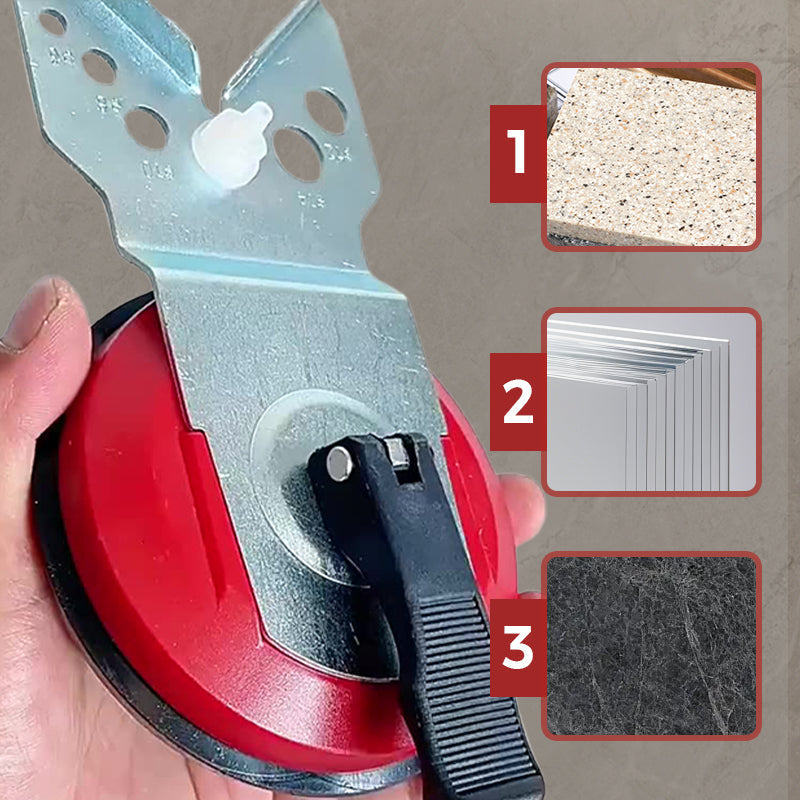 Локатор за пробиване на отвори за плочки и стъкло