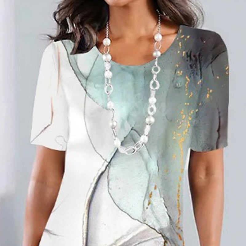 🌹Колие с рози безплатно🌸Дамска ежедневна, универсална рокля с щампа