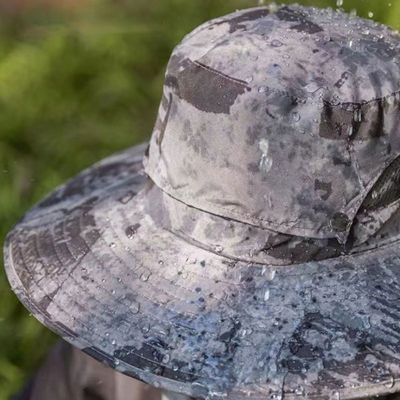 Мъжка риболовна шапка с 2 подвижни соларни вентилатора