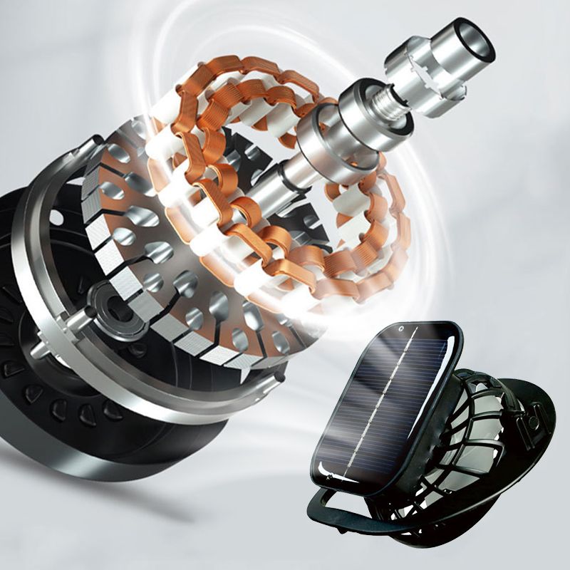 Мъжка риболовна шапка с 2 подвижни соларни вентилатора