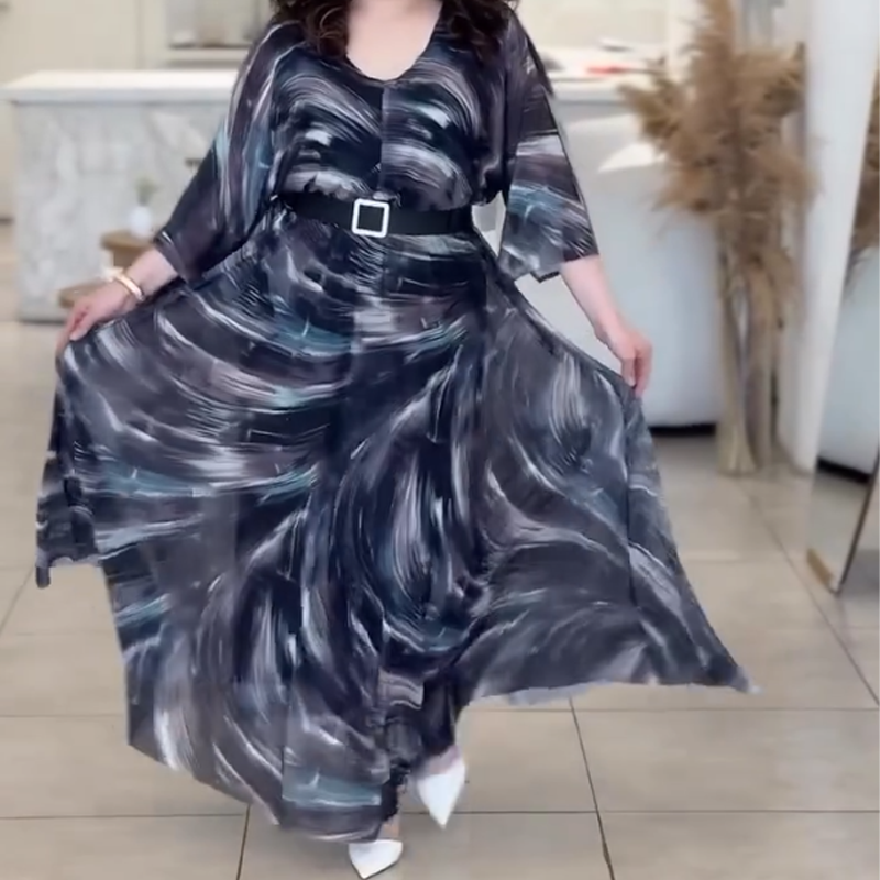 🌸Дамски елегантни рокли с V-образно деколте