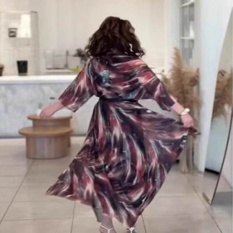 🌸Дамски елегантни рокли с V-образно деколте