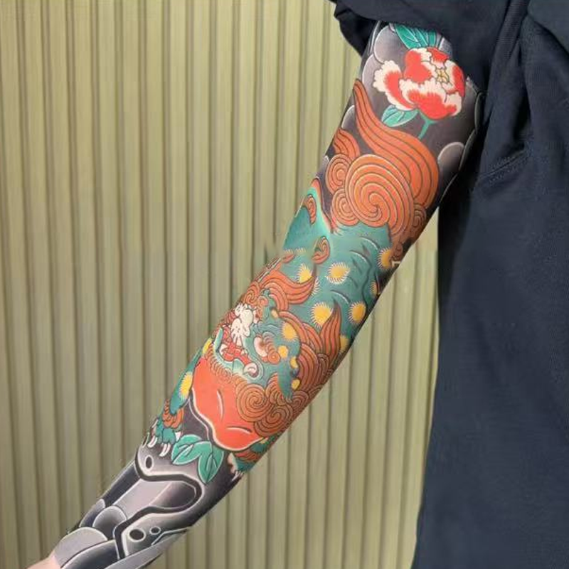 🔥Нова тенденция ❤️‍🔥 Ултратънки ръкави за слънце с татуировка