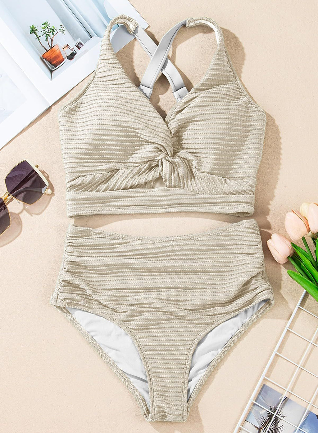 👙Комплект бикини с висока талия