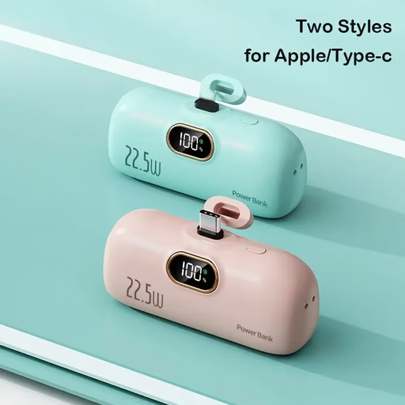 ⏳Nyári kiárusítás: 40%-os kedvezmény🎉5000mAh Mini Portable Charger Power Bank for phone🔋
