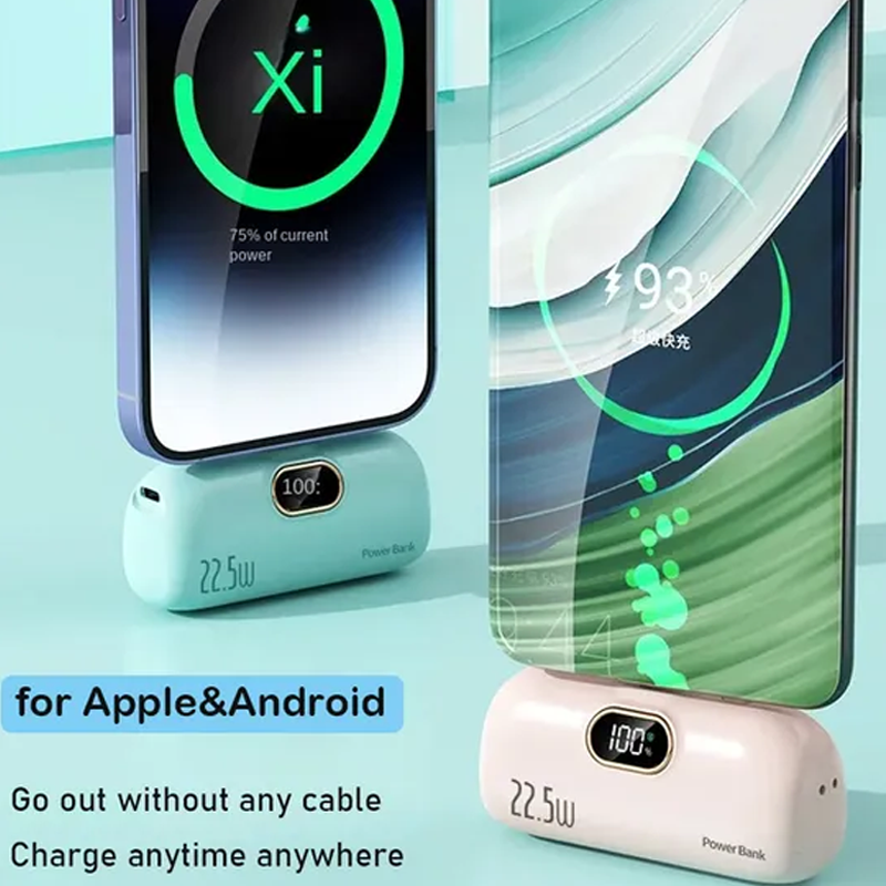 ⏳Nyári kiárusítás: 40%-os kedvezmény🎉5000mAh Mini Portable Charger Power Bank for phone🔋