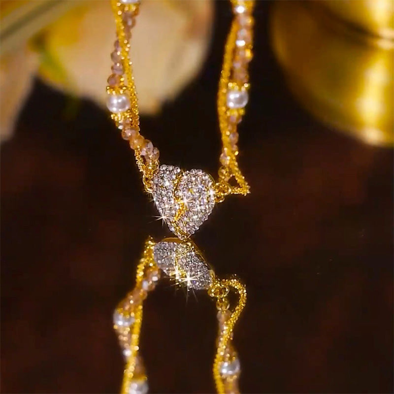 ⏳Специална оферта за ограничено време⏰Колиета, съчетани с висулка във формата на сърце с магнит💖