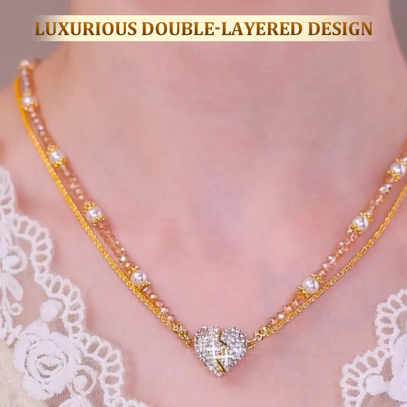 ⏳Специална оферта за ограничено време⏰Колиета, съчетани с висулка във формата на сърце с магнит💖