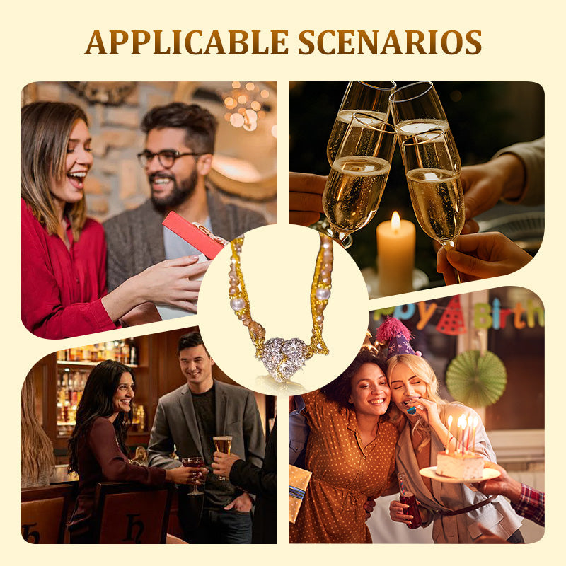 ⏳Специална оферта за ограничено време⏰Колиета, съчетани с висулка във формата на сърце с магнит💖