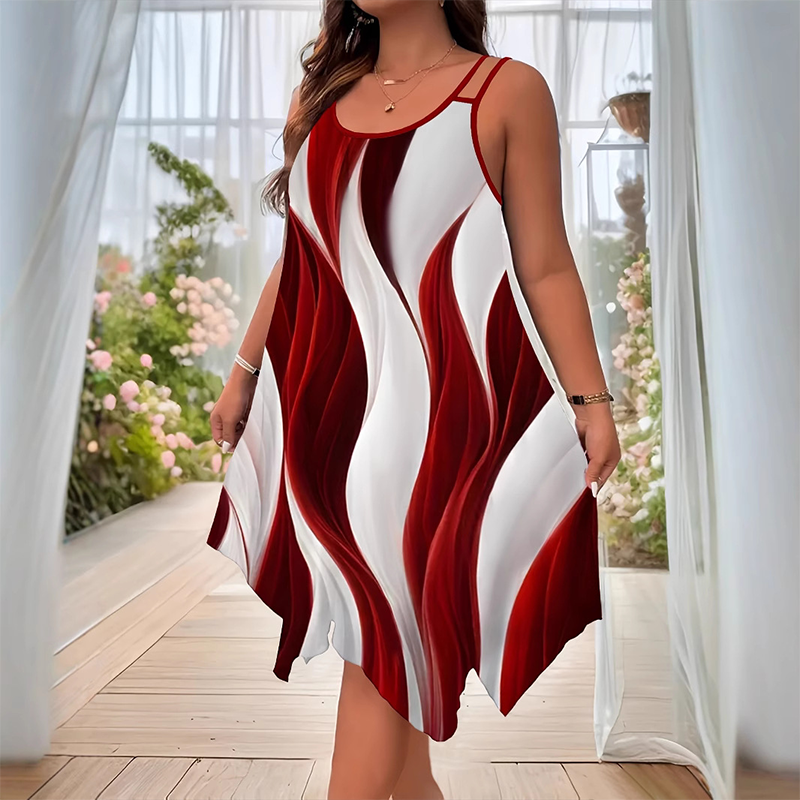 Модерна дамска рокля миди