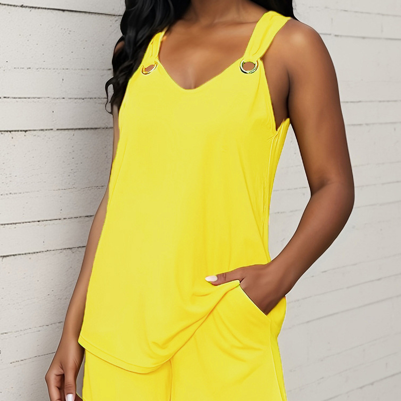 Комплект от 2 части - топ без ръкави и шорти