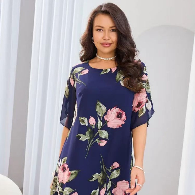 Дамска рокля с флорален принт