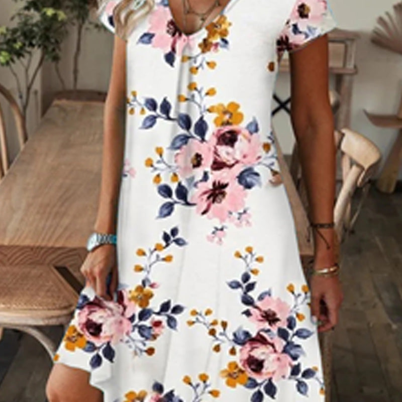 【M-3XL】🌺Elegáns virágmintás ruha