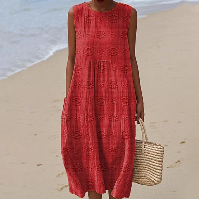 Дамска ежедневна рокля без ръкави