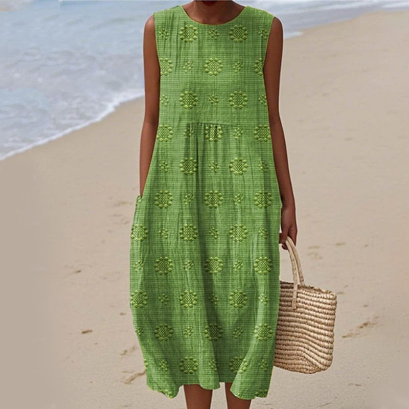 Дамска ежедневна рокля без ръкави