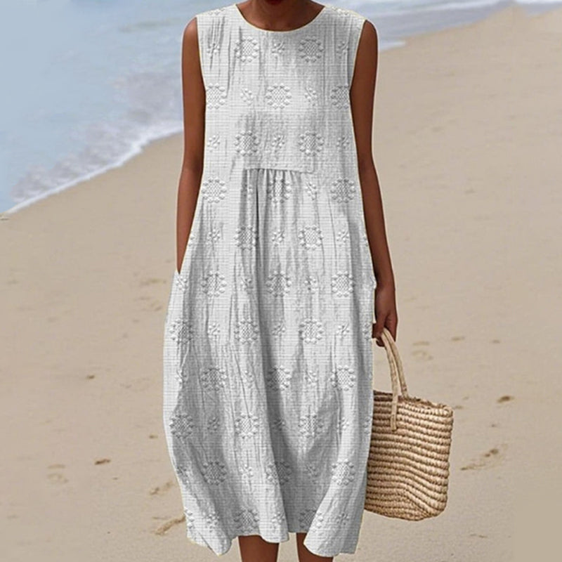 Дамска ежедневна рокля без ръкави