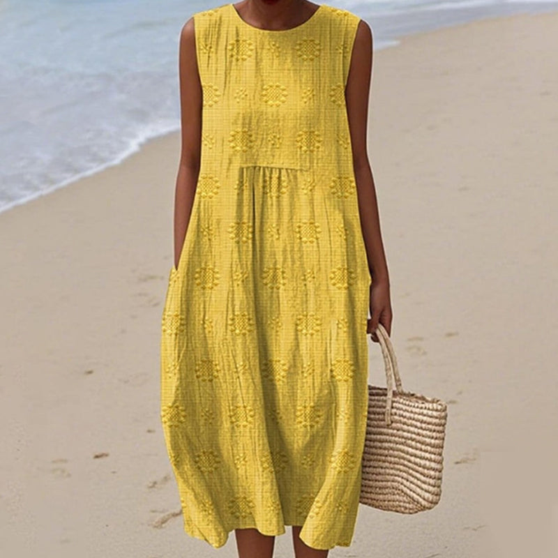 Дамска ежедневна рокля без ръкави