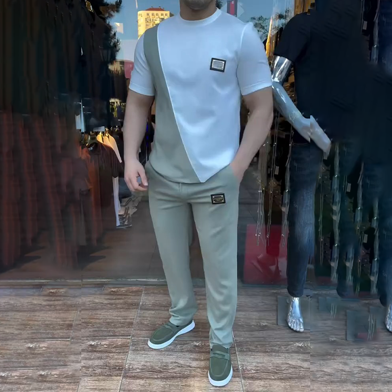 🔥 Тенденции това лято! 💁‍♀️ Мъжки комплект от горнище и панталон за ежедневието