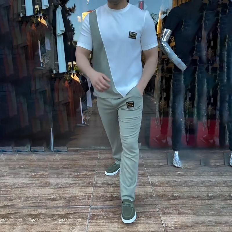 🔥 Тенденции това лято! 💁‍♀️ Мъжки комплект от горнище и панталон за ежедневието