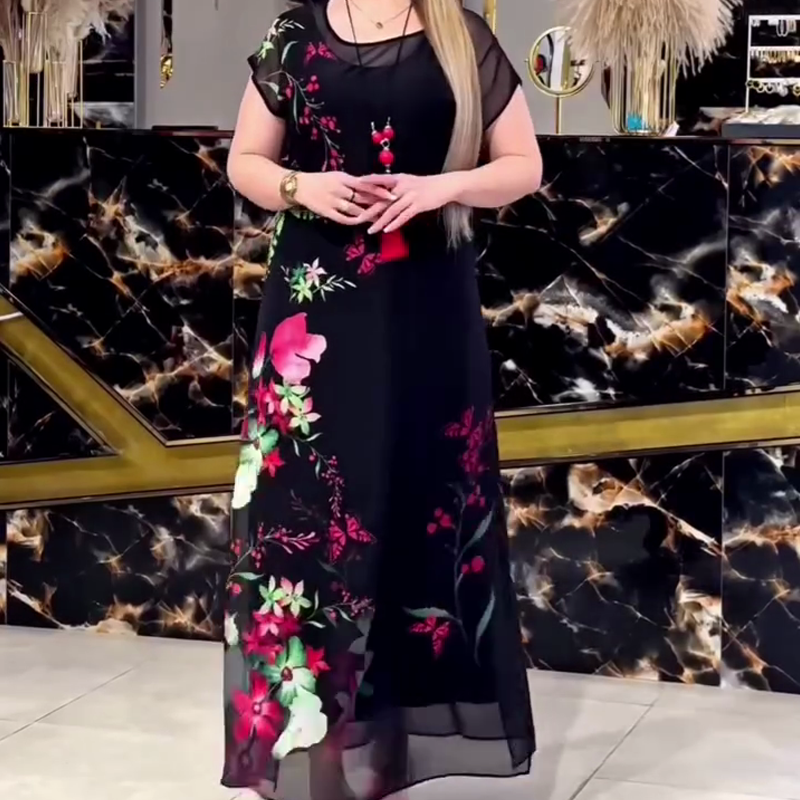 👗Elegáns virágmintás tüllruhák nőknek🌸