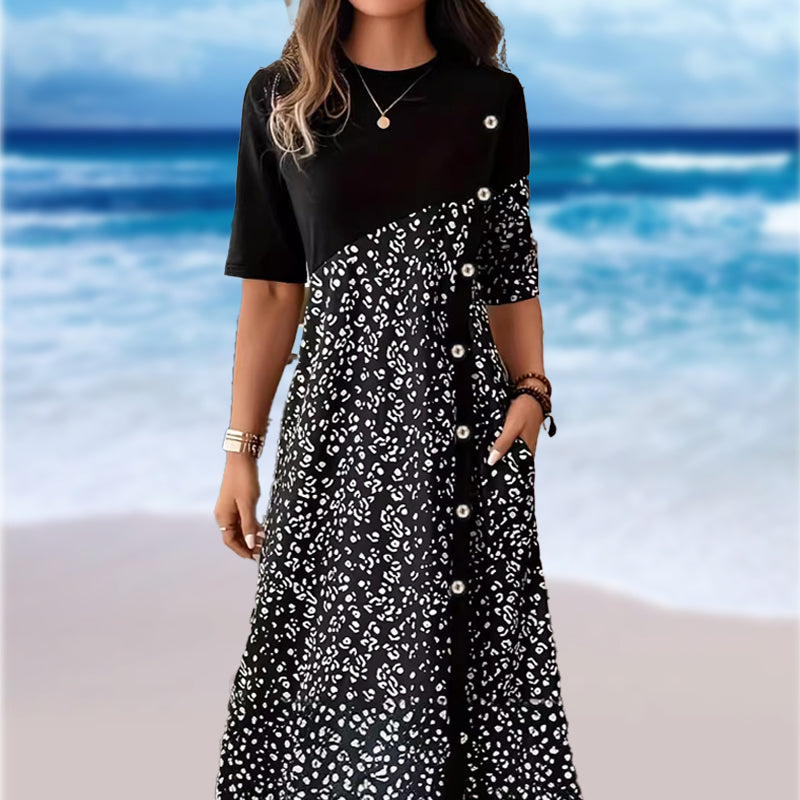 Дамски памучни рокли с винтидж щампи