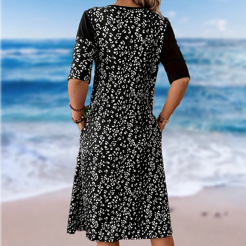 Дамски памучни рокли с винтидж щампи