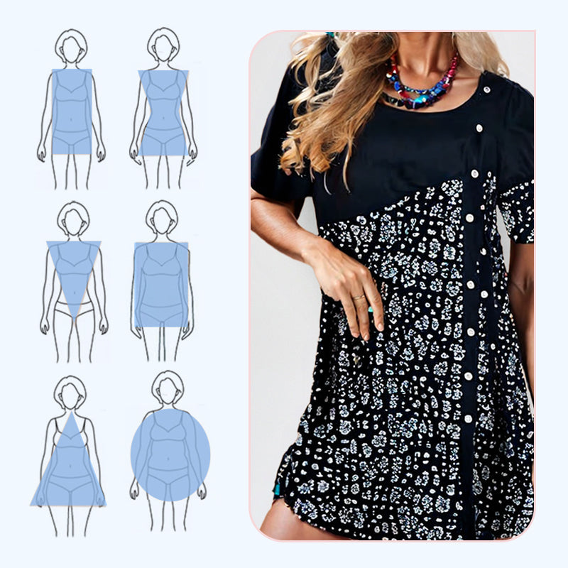 Дамски памучни рокли с винтидж щампи