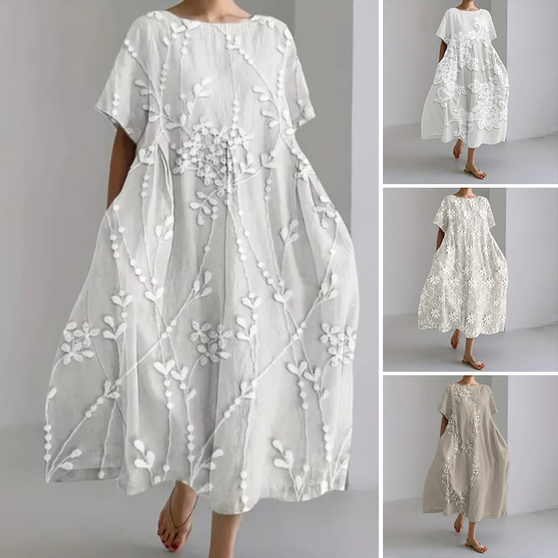 🔥Удобна макси рокля, изработена от 100% лен