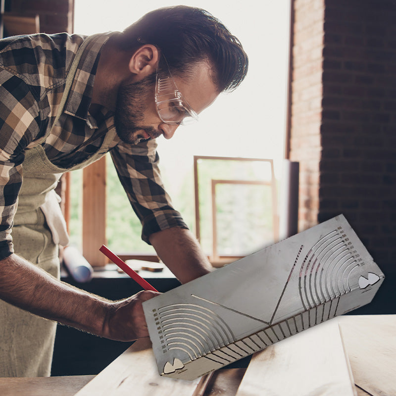 🔥Квадратна линийка за маркиране на ъгъл от 90° от неръждаема стомана