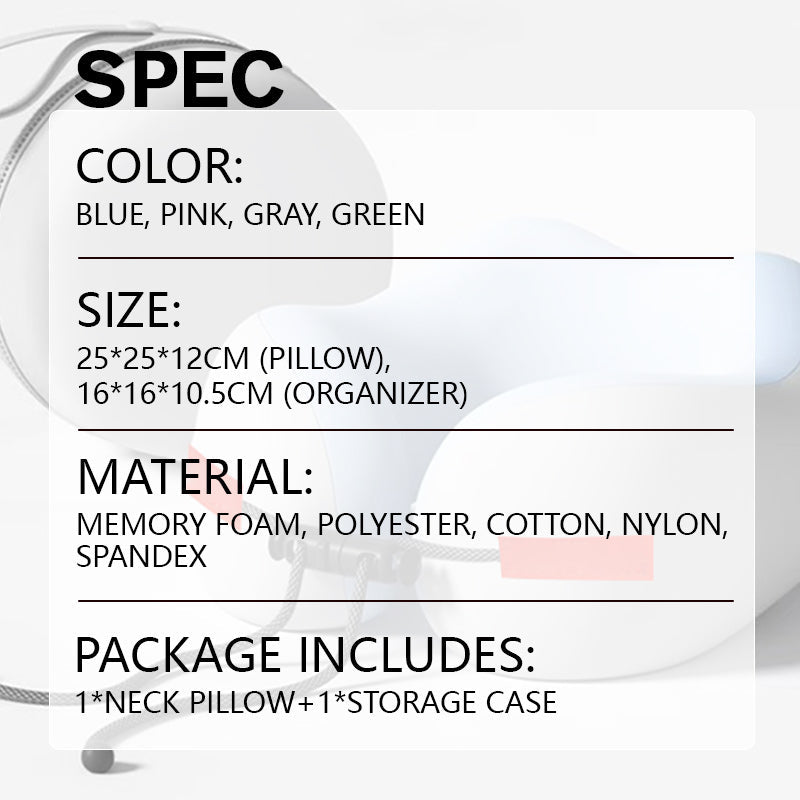 😴U-образна възглавница за врата от мемори пяна