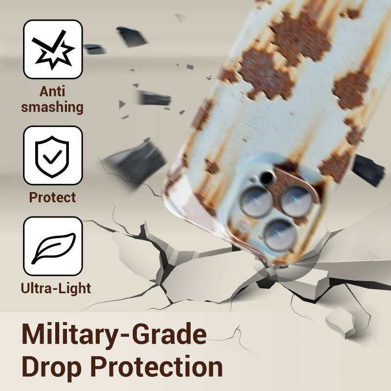 Винтидж ръждив твърд калъф за iPhone