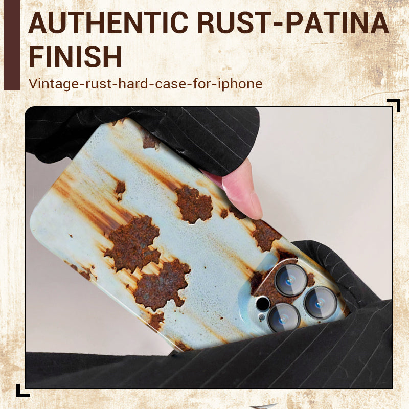 Винтидж ръждив твърд калъф за iPhone