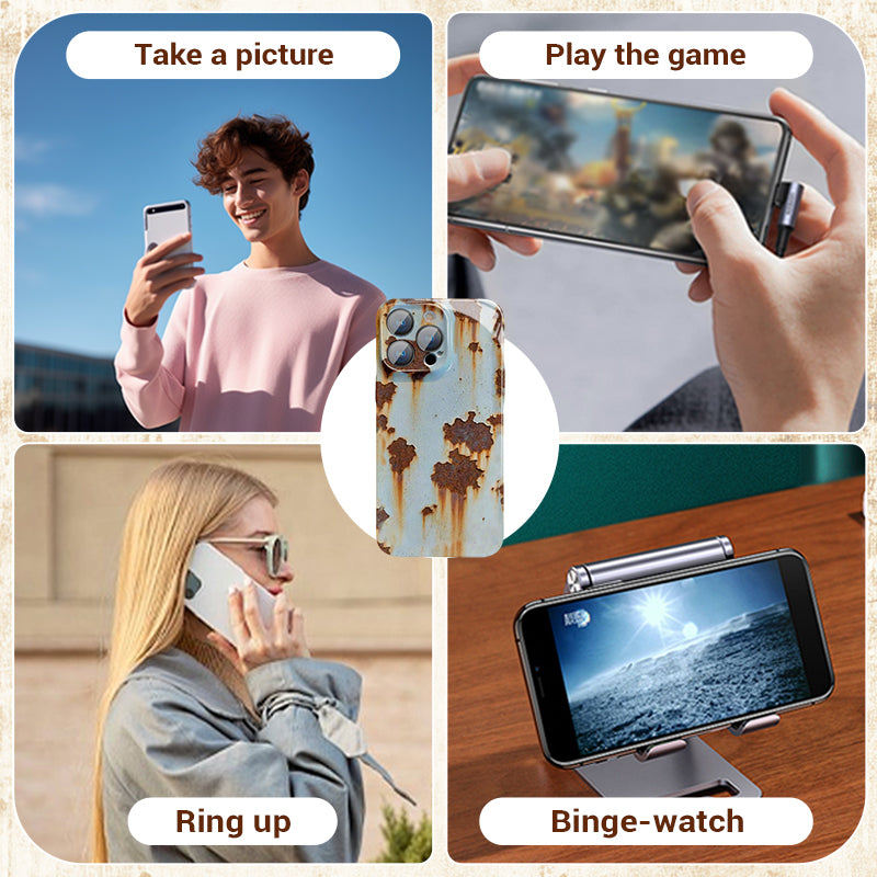 Винтидж ръждив твърд калъф за iPhone