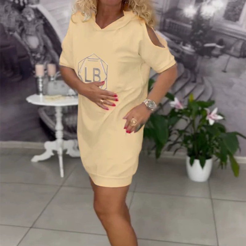 Оувърсайз суитшърт с принт на букви