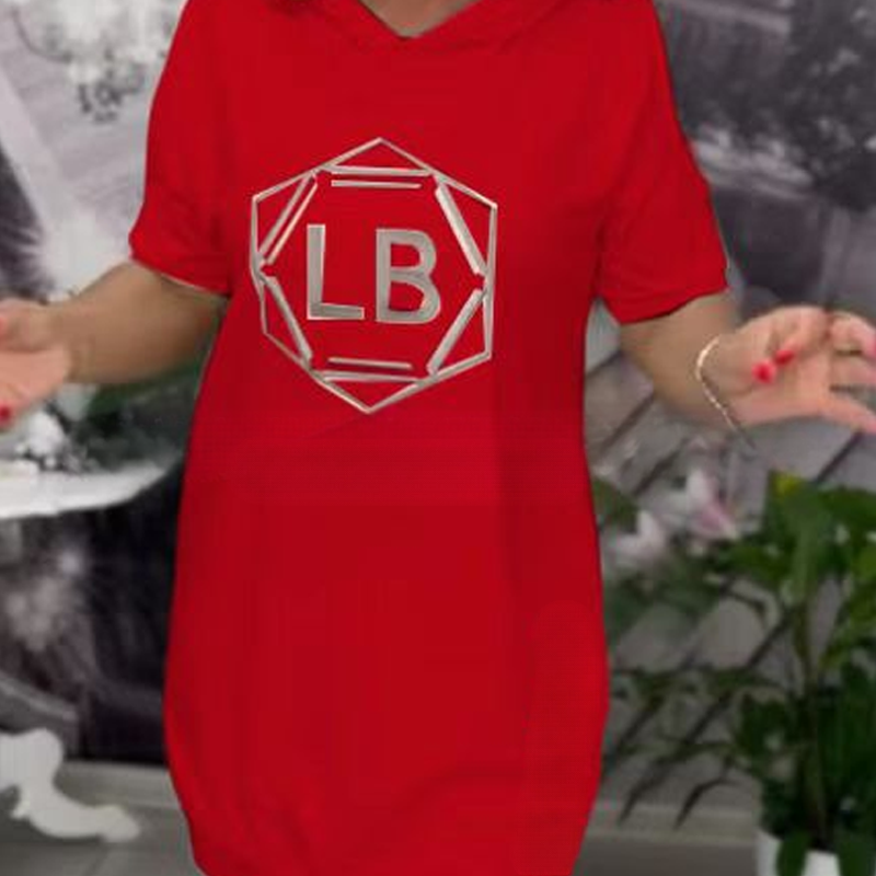 Оувърсайз суитшърт с принт на букви