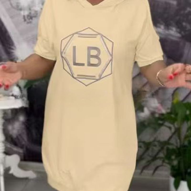 Оувърсайз суитшърт с принт на букви