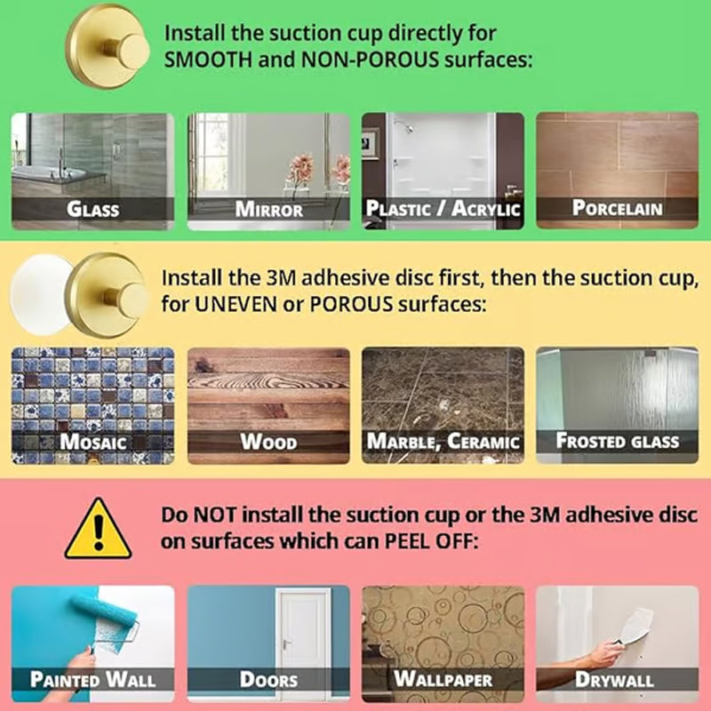 Кука за стена от неръждаема стомана с вендуза